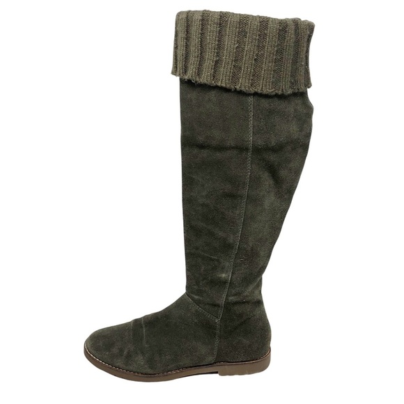 Corso‎ Como Radar Flat Boots in Green Suede - Picture 5 of 11